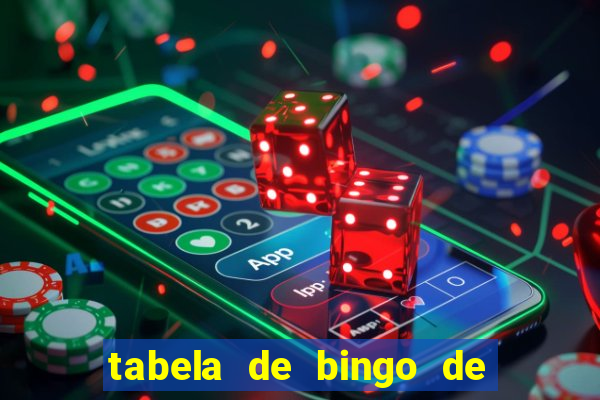 tabela de bingo de 1 a 100